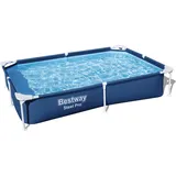 BESTWAY Steel Pro Frame Pool ohne Pumpe 221 x 150 x 43 cm,