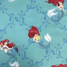 Disney Princess Arielle Mehrfarbig 140 x 200 cm + 70 x 90 cm