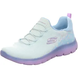 Skechers Damen Slipper Summits in blau