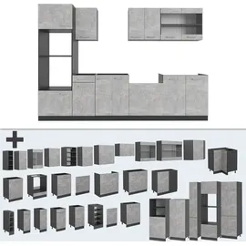 Vicco Küchenzeile R-Line 300 cm Grau