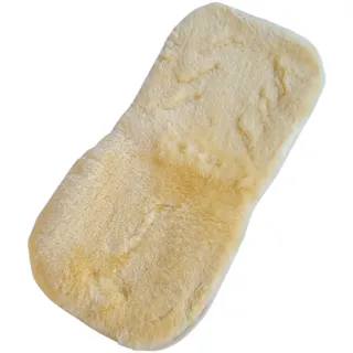 Naturasan Kinderwagen-Einlage echt Lammfell, Baby Lammfell-Auflage, Sitzeinlage, Universalgröße für Kinderwagen, Buggy, ca 74 x 35 cm, warmes echtes medizinsches Schaffell, Liner-02