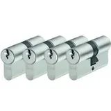 ABUS Türzylinder-Set E20NP 4 Stück gleichschließend mit 5 Schlüsseln