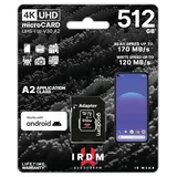 Goodram IRDM M2AA 512 GB microSDXC UHS-I U3 A2 Class 10