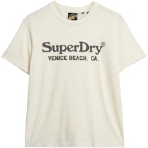 Superdry »METALLIC VENUE RELAXED TEE«, schwarz