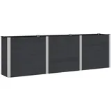 vidaXL Hochbeet 300 x 50 x 91 cm Schwarz