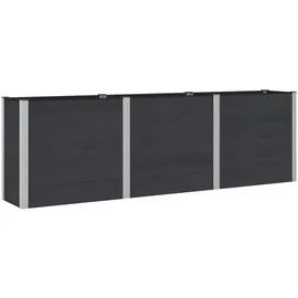 vidaXL Hochbeet 300 x 50 x 91 cm Schwarz