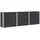vidaXL Hochbeet 300 x 50 x 91 cm Schwarz