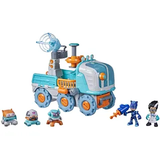 PJ MASKS Romeo Bot Builder Pre-school Toy, 2-in-1 Romeo Vehicle and Robot Factory Playset for Children Aged 3 and Up F2120