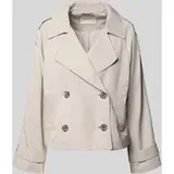 Tom Tailor Regular Fit Trenchcoat mit Schulterriegeln, Beige, S