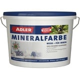 ADLER Mineralfarbe- weiße, geruchsneutrale Silikatfarbe für innen - 14kg - ohne Lösemittel, Weichmacher und Konservierungsmittel