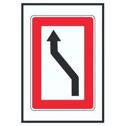 Wechsel auf die Fahrwasserseite Backbordseite  Symbol A4 (210x297mm)