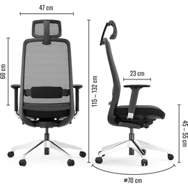 Yaasa Chair Expert Netzrücken Schwarz