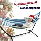Hängematte mit Gestell freistehend Hängeliege Sonnenliege Hängesessel Garten