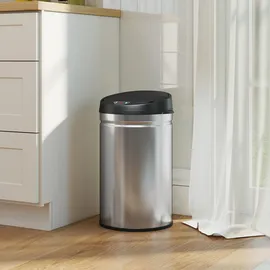 Homcom Sensor-Mülleimer 30 l Silber