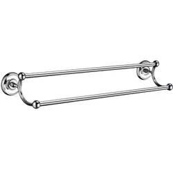 Smedbo Villa Doppelte Handtuchstange##Chrom poliert K2364