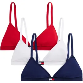 Tommy Hilfiger Triangel-BH 3 PACK TRIANGLE Blau/Rot/Weiß S