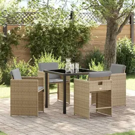 vidaXL Garten Essgruppe 5-tlg. Beige
