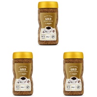 by Amazon Gold Instant Kaffee, Mittlere Röstung, 200g, 1er-Pack - Rainforest Alliance-Zertifizierung (Packung mit 3)