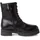Marco Tozzi Damen Schnürstiefel ohne Absatz aus Leder Winter, Schwarz (Black), 38 EU