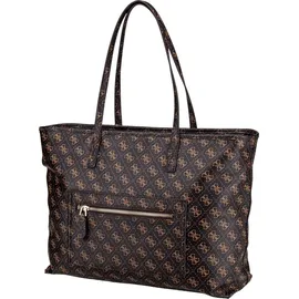 GUESS Shopper Power Play II Large Tech Tote Brown Logo