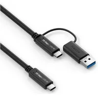 PureLink USB-C auf USB-A 1 m Schwarz