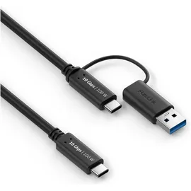 PureLink USB-C auf USB-A 1 m Schwarz