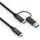 PureLink USB-C auf USB-A 1 m Schwarz