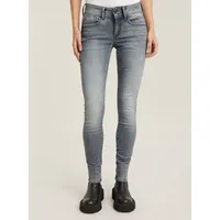 G-Star Lynn Mid Waist Skinny Jeans Faded Industrial Grey 32 32