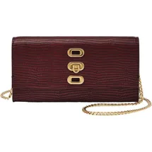Fossil Penrose Wallet Crossbody Leder Mahogany/Rot