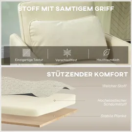 Homcom Schlafsessel 3 in 1 Polyester 74 x 82 x 60 cm Beige