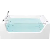 Beliani Beliani, Whirlpool-Badewanne Weiß