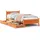 vidaXL Massivholzbett 100 x 200 cm Braun