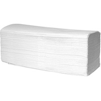 wellsamed Papierhandtücher Zellstoff 2-lagig ZZ-Falz Hochweiß 25 x 23 cm 1600 Blatt Handtuchpapier Falthandtücher Papiertücher Weiß