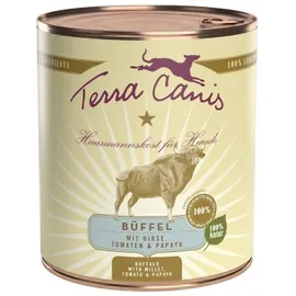 Terra Canis Classic Büffel mit Hirse, Tomaten & Papaya 12x800g Dose Hundenassfutter