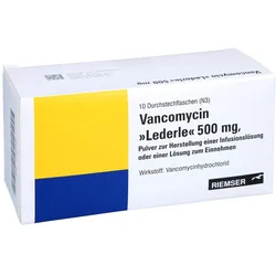 VANCOMYCIN Lederle 500mg Plv.z.H.e.Lsg.z.Ein./Inf. 10 St