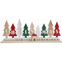 Something Different - Adventskalender, Holz, weihnachtliches Design SD6556 (Einheitsgröße) (Bunt) - Bunt