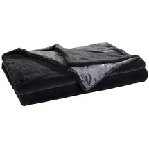 Home4You Wohndecke, 150 x 200 cm - Anthrazit - Polyester