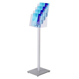 Showdown® Displays Prospektständer MB4C330 transparent DIN A4 4 Fächer