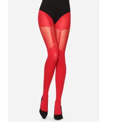 Damen Strumpfhose MS-260 - Rot - L