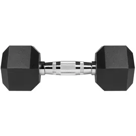 REBEL Hanteln Gusseisen Gummierte HEX 2x6kg schwarz