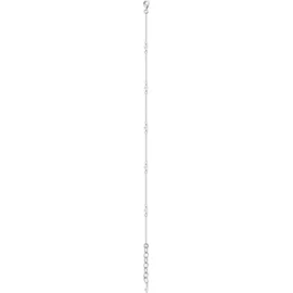 Elli Fußkette Basic Strand Bead Kristalle 925 Silber weiß 25