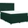 vidaXL Boxspringbett 140 x 200 cm Dunkelgrün