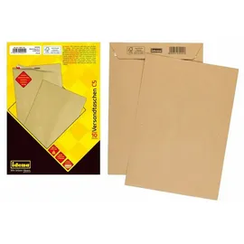 IDENA Versandtaschen ohne Fenster, haftklebend, 90g/m2 braun, C5, 10 Stück