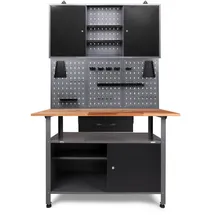 Ondis24 Werkbank Set 120 cm, Fsc, Freizeit, Heimwerken, Werkstatt