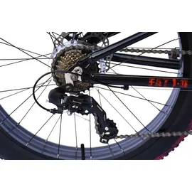 WYNN Mountainbike 24 Zoll RH 30 cm schwarz/rot