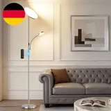 Gyrovu Stehlampe Wohnzimmer, 25W Deckenfluter Dimmbar Mit 5W Leselampe 3000K-650