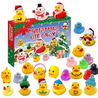 Enten Adventskalender, 24 Rubber Ducks Advent Calendar, Kinder 2023 Adventskalender, Weihnachts Countdown Adventskalender, Weihnachtsspielzeug Geschenke Für Kinder Und Erwachsene