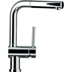 Spültischarmatur SCHOCK "Piega", grau (chrom), B:22cm H:28,5cm Ø:5cm, Armaturen