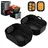 Agger Silikonform 2 Stück Airfryer Zubehör Heißluftfritteuse Silikonform, für Ninja Double Stack XL SL400EU schwarz