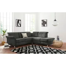 sit&more Ecksofa »Darwin L-Form« inklusive Federkern, wahlweise mit Kopfteilverstellung, Bettfunktion